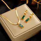 Ravnoir Valenza Necklace & Earring Set, gold vermeil