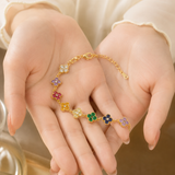 Aloria bracelet styled close-up